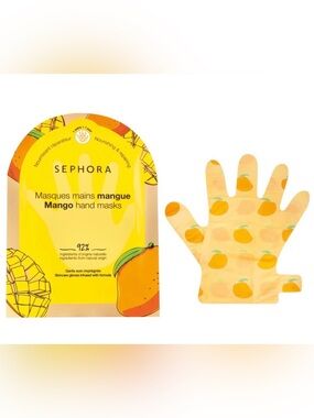 BNWT 8x Sephora Collection Nourishing & Repairing Clean Hand Masks Set Mango